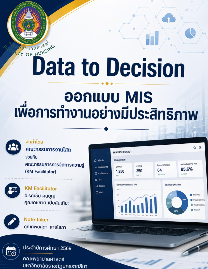 Data to Decision - ออกแบบ MIS  เพื่อการทํางานอย่างมีประสิทธิภาพ